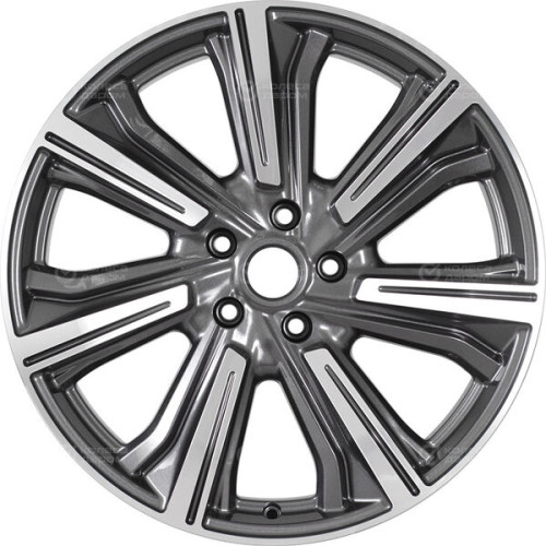 Колесный диск СКАД Premium Series Kleemann (КР1067) 8.5xR20 5x108 ET39 DIA60.1 серый глянцевый с полированной лицевой частью