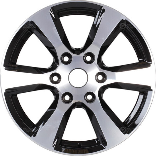 Колесный диск NEO 805 7.5xR18 6x139.7 ET25 DIA106.1 глянцевый черный с полированной лицевой частью