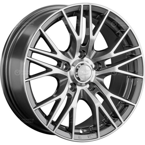 Колесный диск LS LS 861 7xR16 5x114.3 ET45 DIA67.1 насыщенный темно-серый полностью полированный