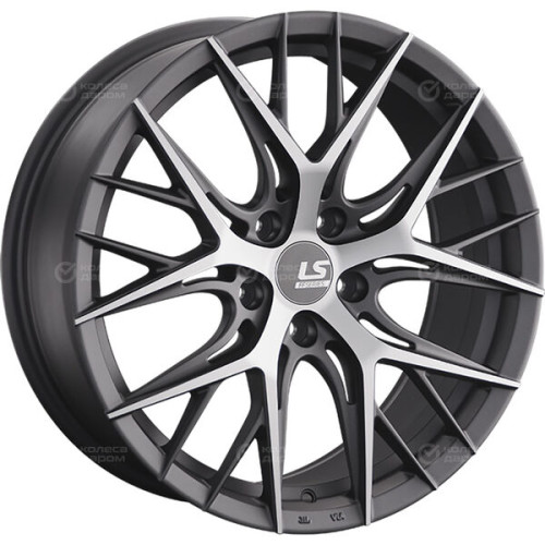 Колесный диск LS FlowForming LS RC57 8xR18 5x114.3 ET30 DIA60.1 темно-серый матовый ,частично полированный