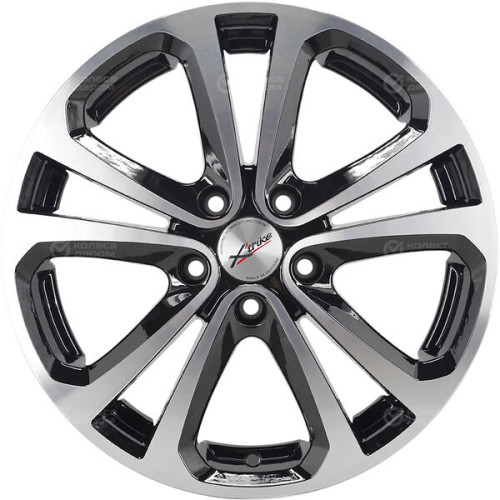 Колесный диск X-trike X113 7xR17 5x114.3 ET45 DIA67.1 черный глянцевый с полированной лицевой поверхностью