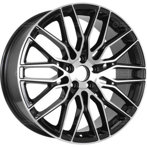 Колесный диск Tech Line 901 8xR19 5x108 ET45 DIA63.4 глянцевый черный с полированной лицевой частью