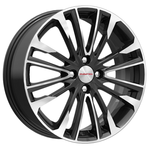 Легковой диск КиК Сильверстоун 6,5x17 4x100 ET45 67,1 Алмаз черный