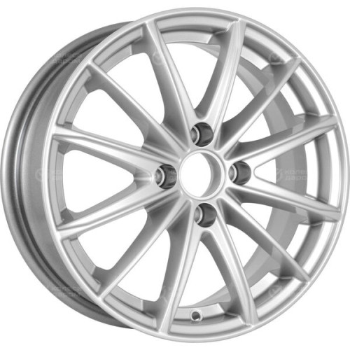 Колесный диск КиК Пойнт Бланк-оригинал 6xR15 4x100 ET46 DIA54.1 глянцевый серебристый