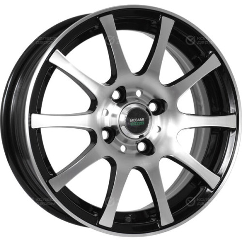Колесный диск Megami MGM-2 6xR15 5x100 ET40 DIA60.1 черный полностью полированный