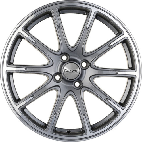 Колесный диск Carwel Лада 1707 6.5xR17 4x100 ET44 DIA54.1 серый с полированной лицевой частью
