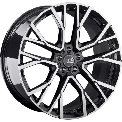 Колесный диск LS Forged FG07 10.5xR21 5x112 ET43 DIA66.6 черный глянцевый с полированной лицевой частью