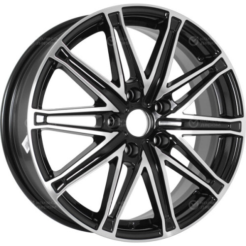 Колесный диск iFree Виар 6.5xR17 5x114.3 ET37 DIA66.6 чёрный глянцевый с полированной лицевой частью