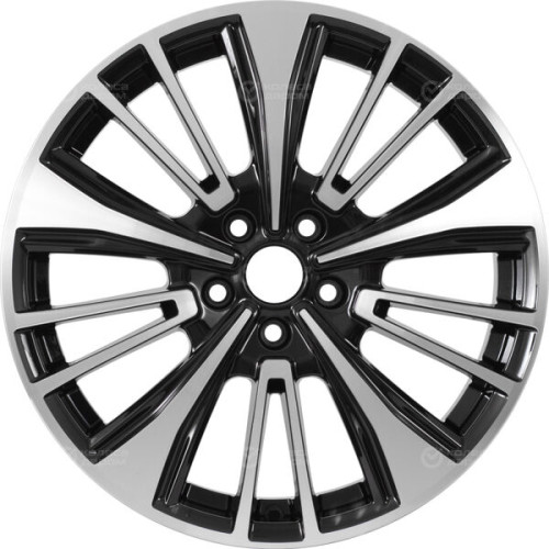 Колесный диск СКАД KL-1060 7.5xR18 5x108 ET36 DIA65.1 черный глянцевый с полированной лицевой поверхностью