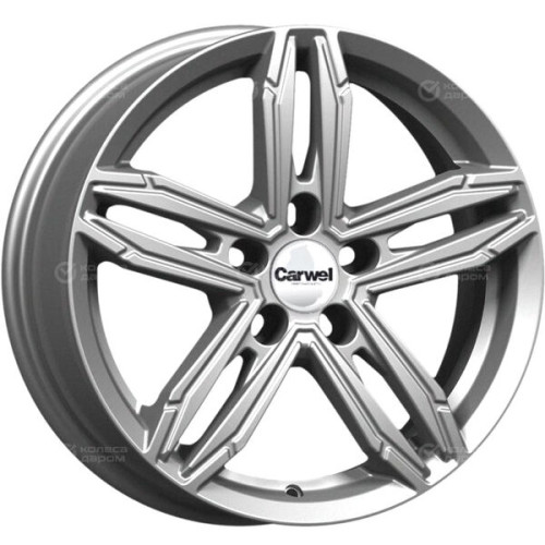 Колесный диск Carwel Нева 256 6.5xR16 5x110 ET40 DIA65.1 темно-серебристый