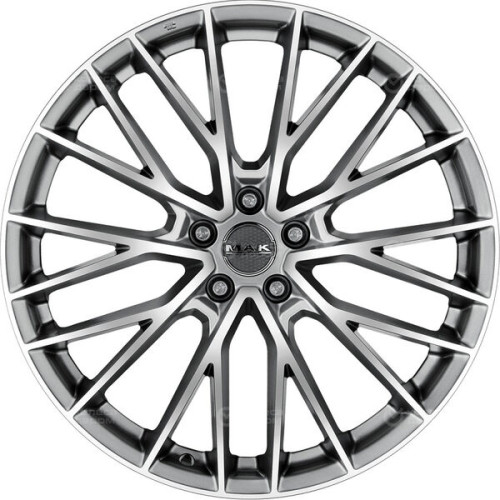 Колесный диск MAK SPECIALE-D 9.5xR19 5x110 ET42 DIA65.1 серый с полированной лицевой частью