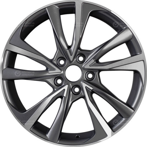 Колесный диск Replay HND248 7.5xR18 5x114.3 ET49.5 DIA67.1 насыщенный темно-серый полностью полированный