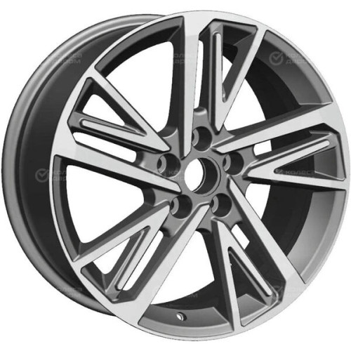 Колесный диск Carwel Талган 1815 8xR18 5x108 ET47 DIA60.1 серый с полированной лицевой частью