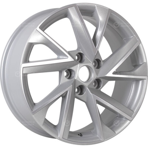 Колесный диск Carwel Тоджа 1714 7xR17 5x114.3 ET50 DIA67.1 серебристый с полированной лицевой частью