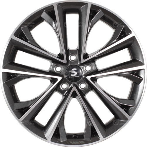 Колесный диск СКАД Premium Series КР012 (18_Haval F7/F7x) 7xR18 5x114.3 ET40 DIA64.1 серый глянцевый с полированной лицевой частью
