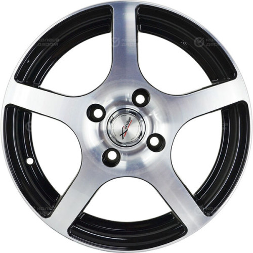 Колесный диск X-trike X118 6xR15 4x100 ET45 DIA60 черный глянцевый с полированной лицевой поверхностью