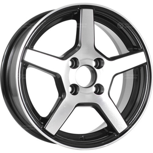 Колесный диск RST R024 5.5xR14 4x100 ET40 DIA60.1 глянцевый черный с полированной лицевой частью