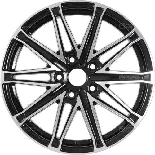 Колесный диск iFree Виар 6.5xR17 5x114.3 ET37 DIA66.6 чёрный глянцевый с полированной лицевой частью
