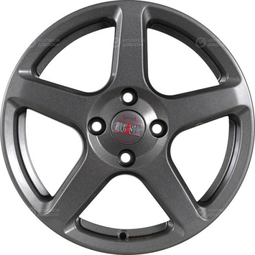 Колесный диск Alcasta M62 6xR15 4x100 ET46 DIA54.1 темно-серый цвет с перламутровыми оттенками