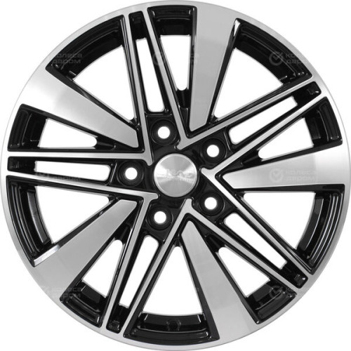 Колесный диск СКАД Тайто 6.5xR16 5x114.3 ET38 DIA67.1 черный глянцевый с полированной лицевой поверхностью