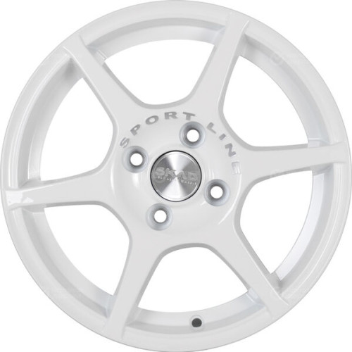 Колесный диск СКАД Ягуар 5.5xR14 4x98 ET38 DIA58.6 белый с полированной лицевой частью