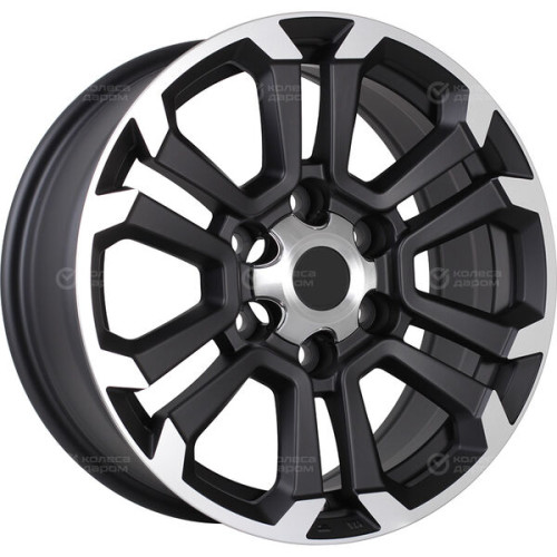 Колесный диск Replay TY352 7.5xR17 6x139.7 ET30 DIA106.1 черный матовый полностью полированный