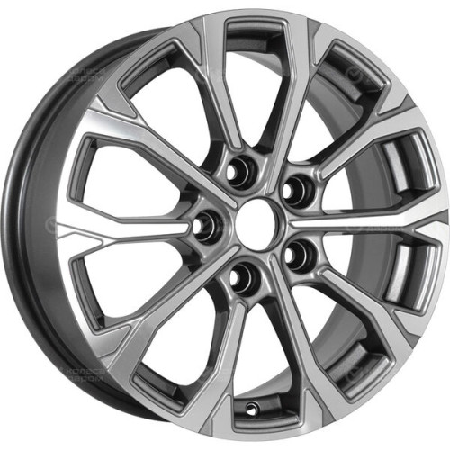 Колесный диск KHOMEN KHW1605 (Changan CS35 Plus) 6.5xR16 5x110 ET46 DIA63.3 насыщенный темно-серый полностью полированный