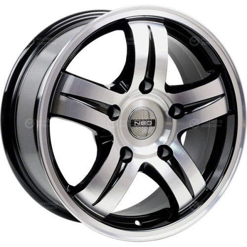 Колесный диск NEO 669 7xR16 5x139.7 ET35 DIA108 глянцевый черный с полированной лицевой частью