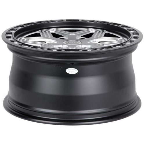 Легковой диск Skill Wheels SB125-CT356 9x18 6x139,7 ET45 95,1 чёрный матовый + полированные спицы