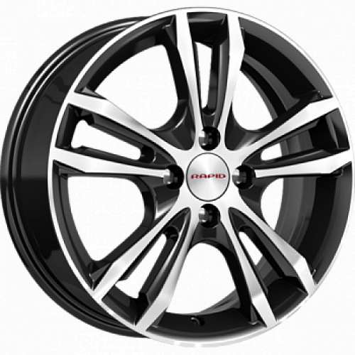 Легковой диск Rapid Samara 6x16 5x114,3 ET43 67,1 Алмаз черный