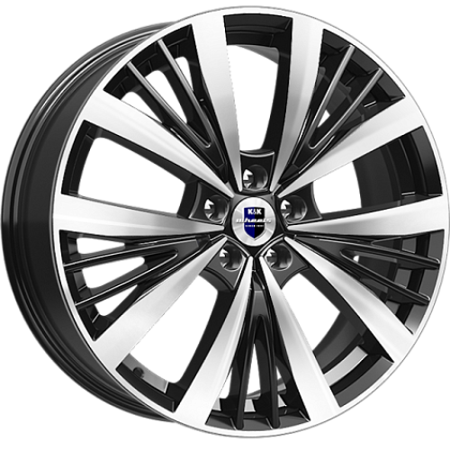 Легковой диск КиК Марвел 7,5x19 5x114,3 ET34 66,6 Алмаз черный
