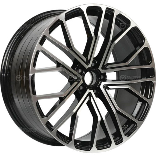 Колесный диск RST R2103FF 9xR21 5x114.3 ET43 DIA67.1 глянцевый черный с полированной лицевой частью