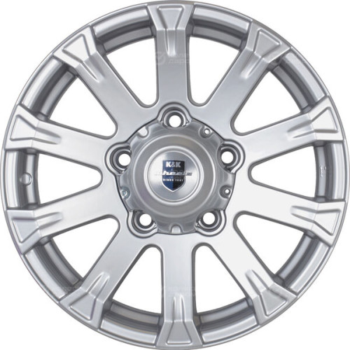 Колесный диск КиК Байкал 7xR16 5x139.7 ET35 DIA108.5 серебристый