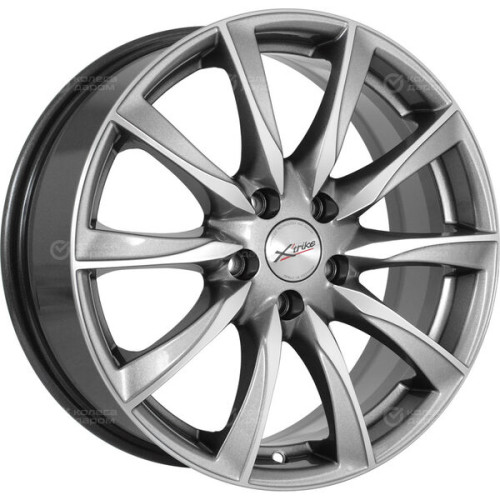 Колесный диск X-trike X120 7xR17 5x108 ET33 DIA60.1 темно-серебристый с полированной лицевой частью