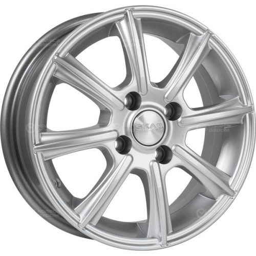 Колесный диск СКАД Монако 5.5xR14 4x100 ET43 DIA67.1 серебристый