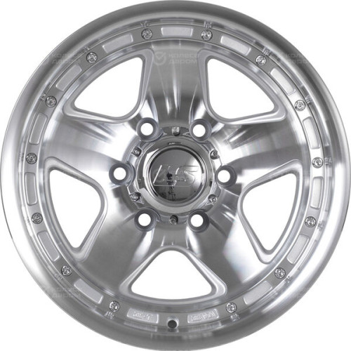 Колесный диск LS LS 870 8xR16 6x139.7 ET-20 DIA106.1 серебристый полированный