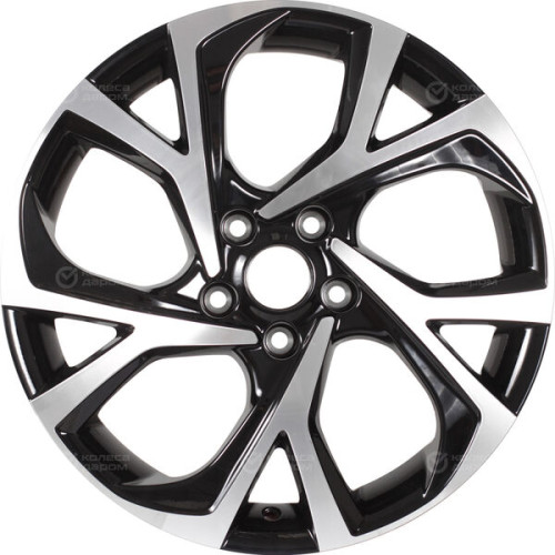 Колесный диск Replay VV347 7xR18 5x112 ET43 DIA57.1 черный с полированной лицевой стороной