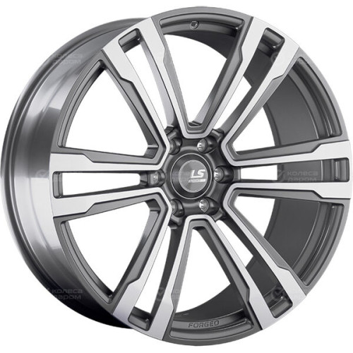 Колесный диск LS Forged LS FG11 10xR24 6x139.7 ET20 DIA77.8 темно-серый матовый ,частично полированный