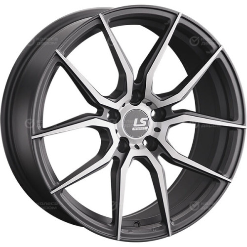 Колесный диск LS FlowForming LS RC36 8xR18 5x114.3 ET40 DIA67.1 темно-серый матовый ,частично полированный