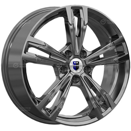 Колесный диск КиК KarreraLight 7xR18 5x108 ET33 DIA67.1 насыщенный темно-серый полностью полированный