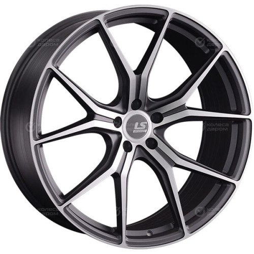 Колесный диск LS FlowForming LS RC56 9xR22 5x108 ET40 DIA63.3 темно-серый матовый ,частично полированный