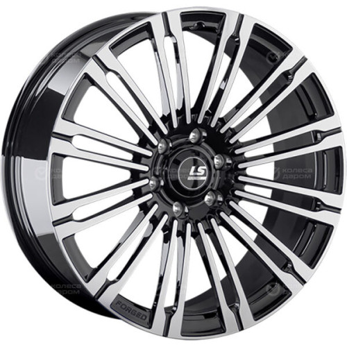 Колесный диск LS Forged LS FG18 8xR19 6x139.7 ET25 DIA106.1 черный глянцевый с полированной лицевой частью