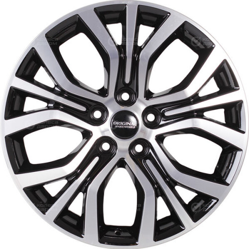 Колесный диск СКАД KL-293 7xR18 5x114.3 ET35 DIA67.1 черный глянцевый с полированной лицевой поверхностью