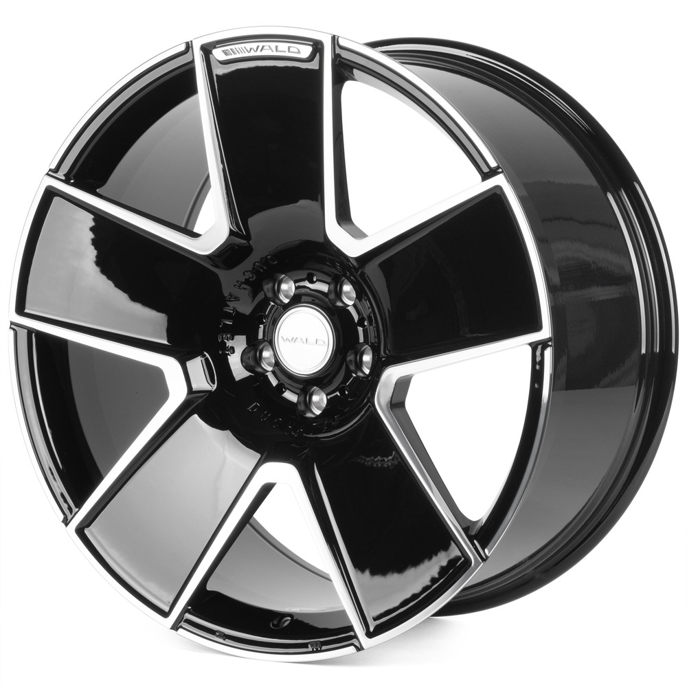 Легковой диск CMST SL171 9x22 5x120 ET15 60,1 чёрный глянцевый + полированные спицы