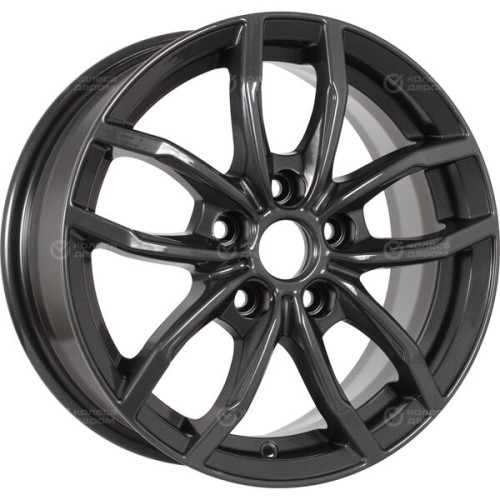 Колесный диск КиК Фрост 6.5xR15 5x108 ET42 DIA67.1 насыщенный темно-серый полностью полированный