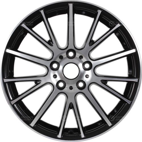 Колесный диск СКАД Дубай 6.5xR17 5x114.3 ET45 DIA67.1 черный глянцевый с полированной лицевой поверхностью