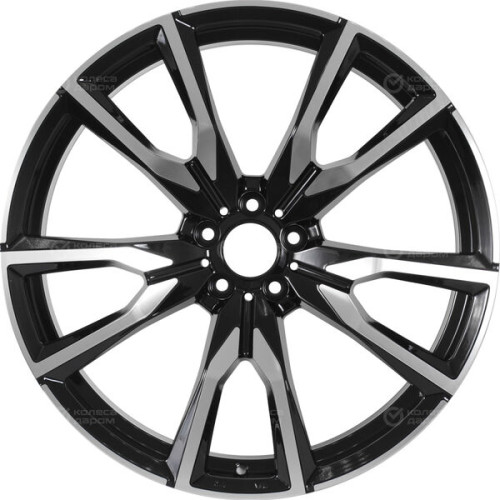Колесный диск Replay HV52 7xR19 5x114.3 ET40 DIA66.6 черный глянцевый с полированной лицевой частью
