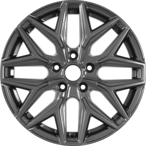 Колесный диск КиК Ариус 7xR17 5x112 ET40 DIA57.1 насыщенный темно-серый полностью полированный