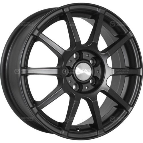Колесный диск СКАД Акита 6xR15 4x100 ET40 DIA60.1 черный полностью матовый