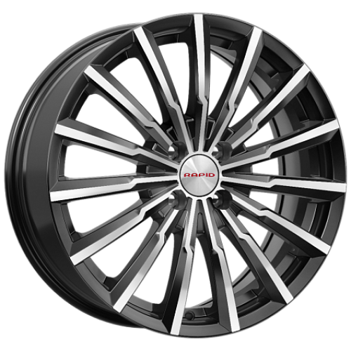 Легковой диск КиК Акцент 7x17 5x114,3 ET41 67,1 Алмаз черный